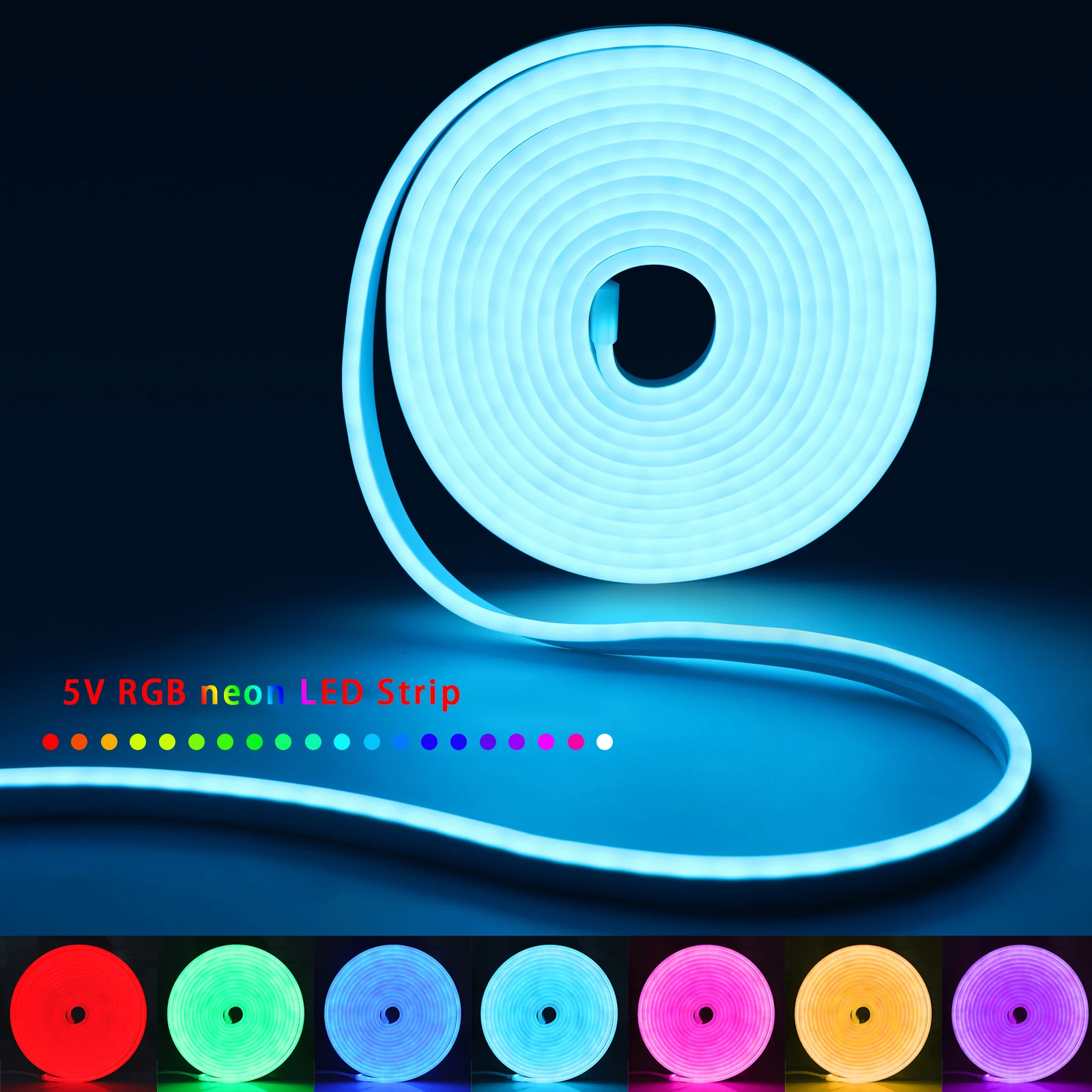 1-5m RGB LED Neon Strip Light  - Home Decor Lighting 评论和价格